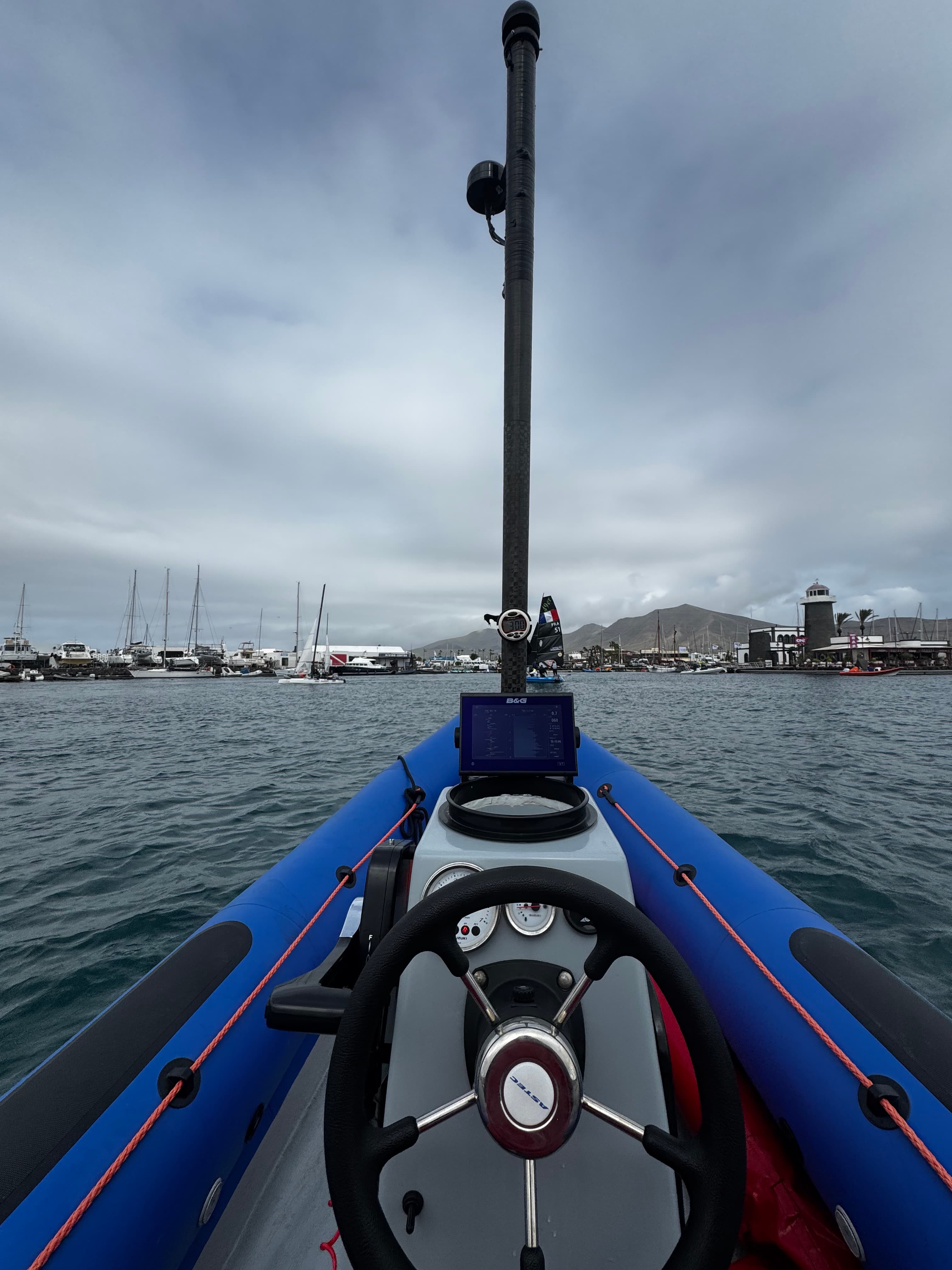 Wind measurement system on a RIB